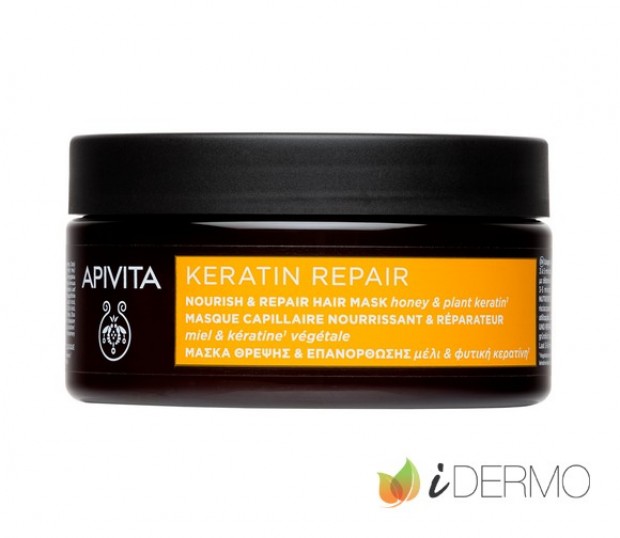 MASCARILLA CAPILAR KERATIN REPAIR NUTRITIVA & REPARADORA CON MIEL Y QUERATINA VEGETAL